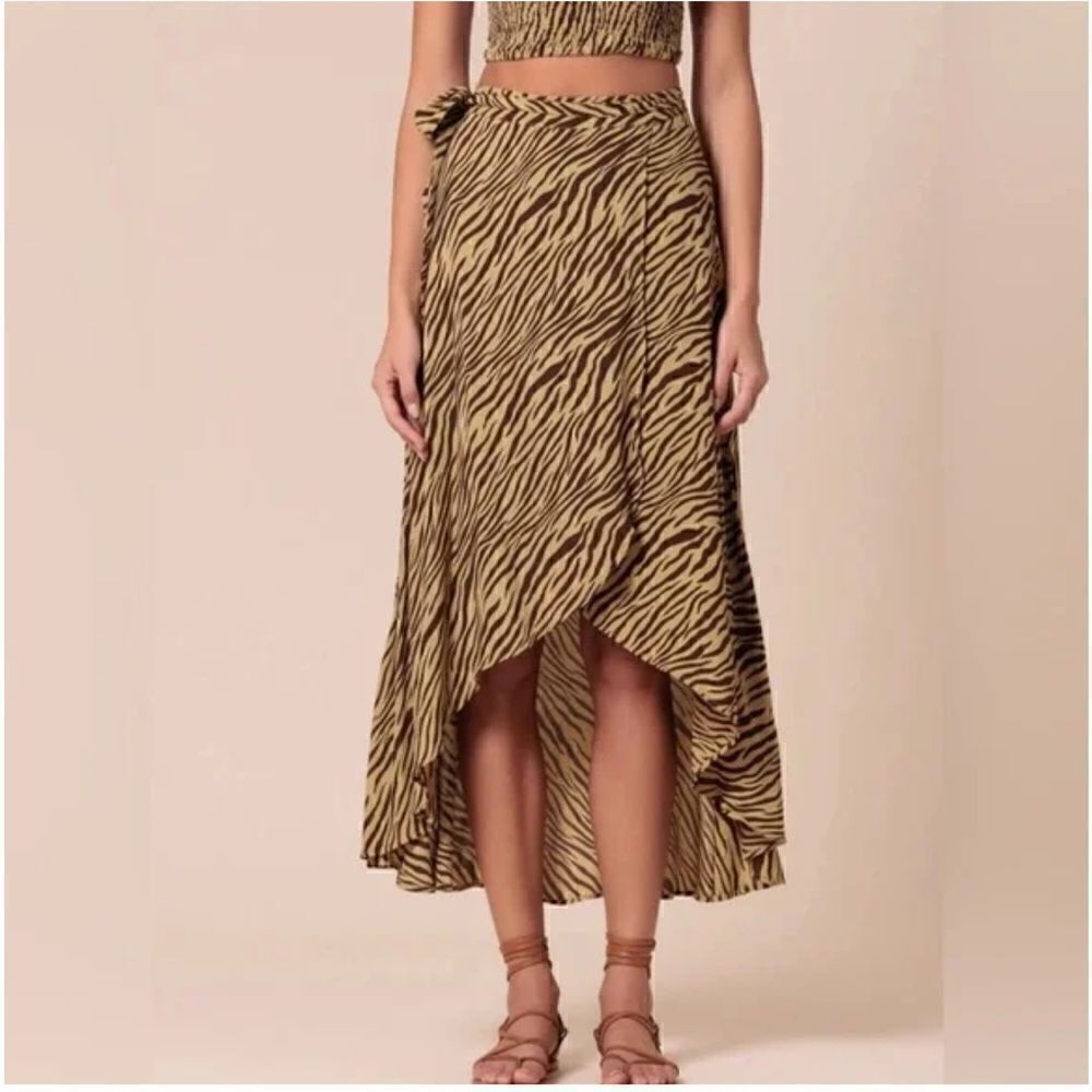 NWTs Anthro LUSANA Willow Wrap Skirt Size XS